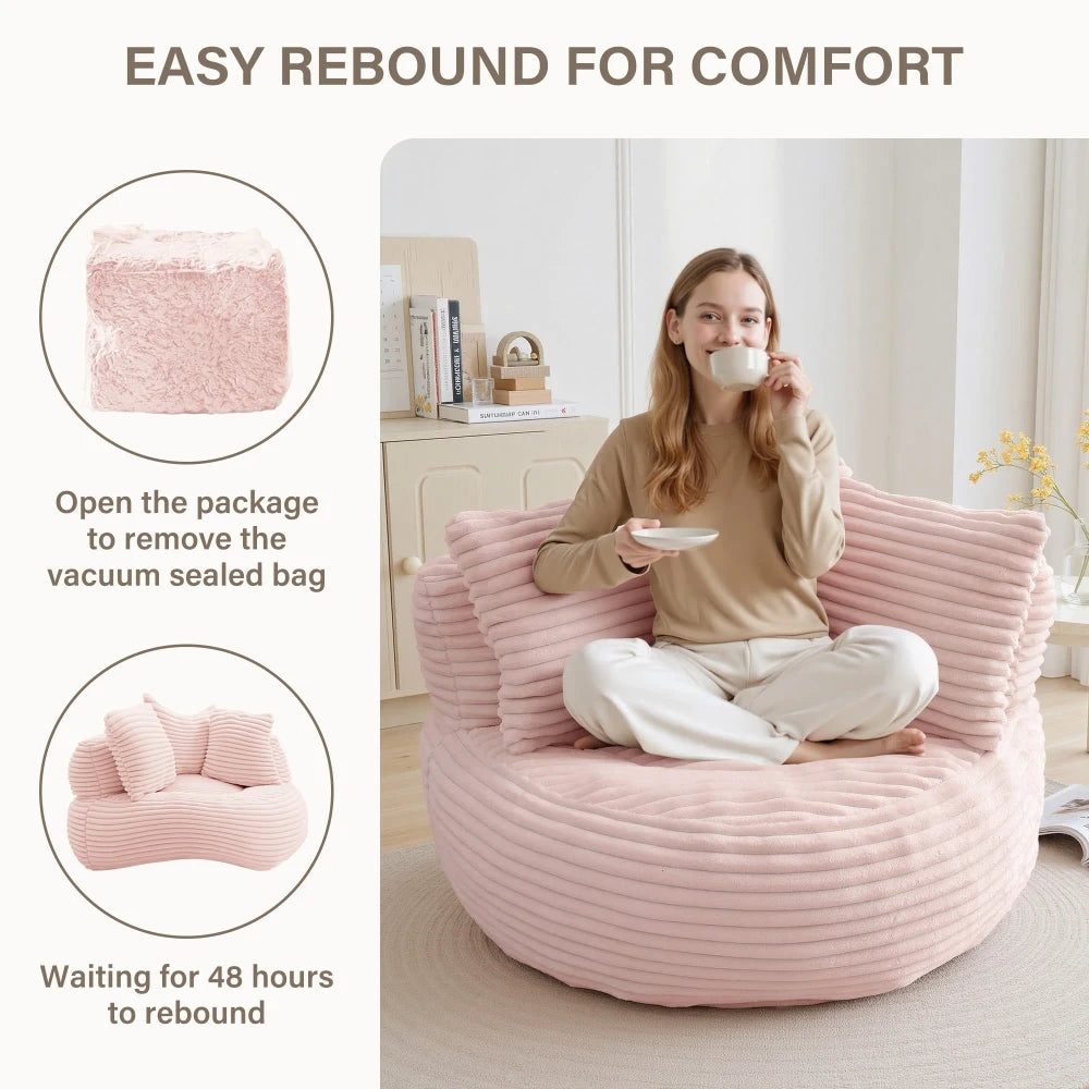Corduroy Bean Bag Chair