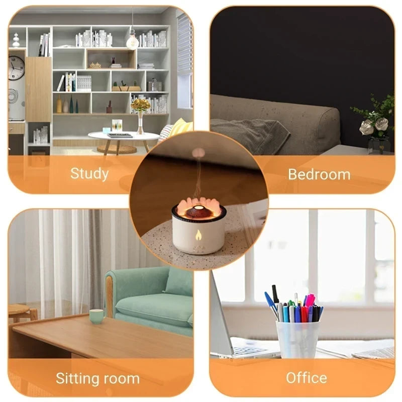 Volcano Flame Aroma Humidifier