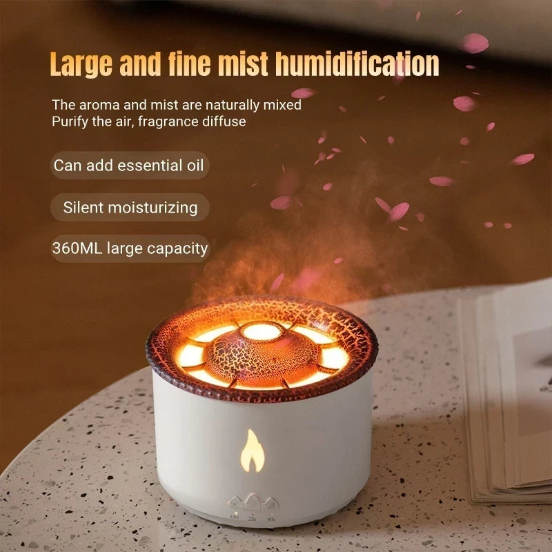 Volcano Flame Aroma Humidifier