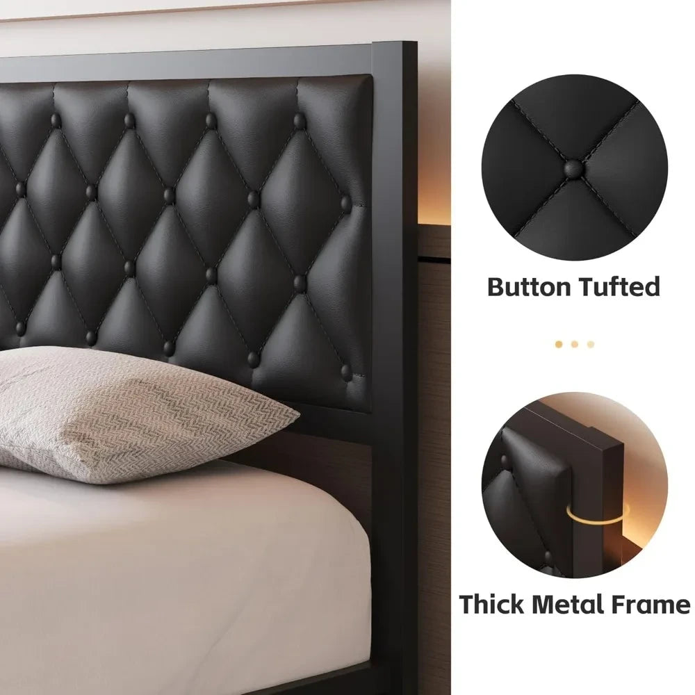 Modern Upholstered Platform Bed
