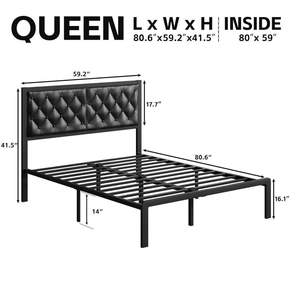 Modern Upholstered Platform Bed